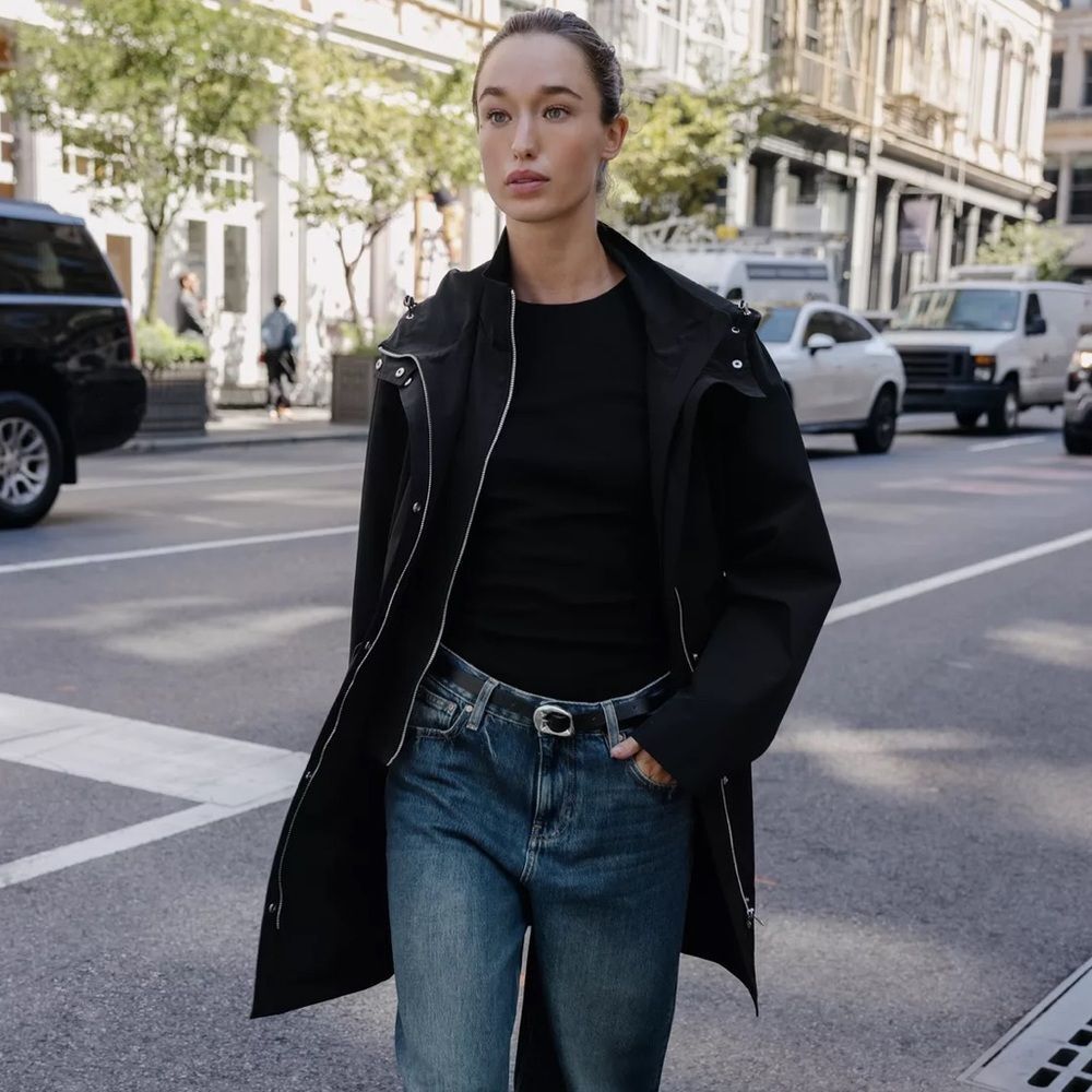 ZARA ADJUSTABLE WAIST HOODED PARKA - Picture 2 of 14